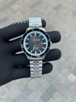 Rado Captain Cook Silver Black Metal