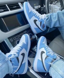 Branded Retro 1 University Blue Sneakers High Ankle