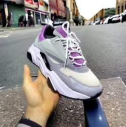 Branded B22 Triple Purple and Grey Sneakers For Mens