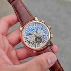 Cartier Leather Brown Automatic Watch C