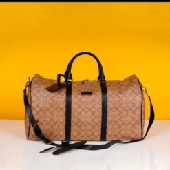 Boston Premium Edition Duffle Bag With Dust Bag (Brown-689)