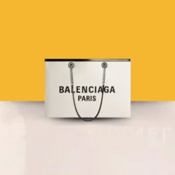 Duty Free Large Tote Bag in light beige cotton canvas