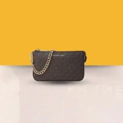 MD Chain Pouchette Bag With Dust Bag (Brown - 248)