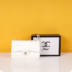Classic Jumbo Flap Shoulder Bag With OG Box & Dust Bag White color AND BLACK