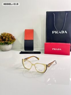 Prada Ceetah Gold Brown Frame