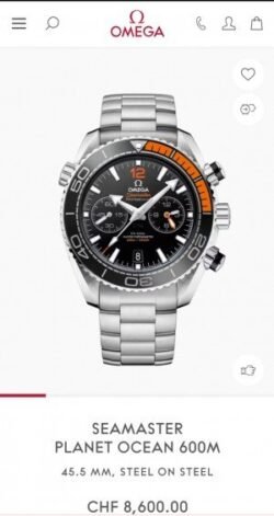 Omega Seamaster Planet Ocean Quartz Japan