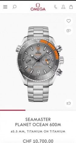 Omega Seamaster Planet Ocean Quartz Japan