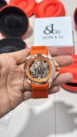 Jacob & Co. Epic x Ram Janmabhoomi Skeleton Automatic • Rose gold ✔️  Live Realtime Photo -
