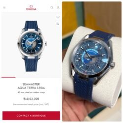 Omega Aqua Terra 150M World Map Edition • Automatic Japan Movement ✔️ *_Live Realtime Photo_*