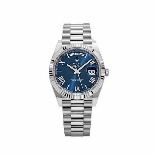 SEMI ETA Role_x Day Date Silver Blue Dial