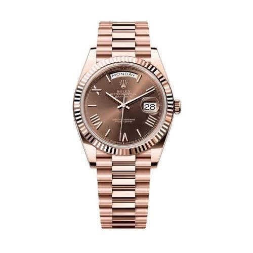SEMI ETA Role_x Day Date Rose Gold Chocolate Dial