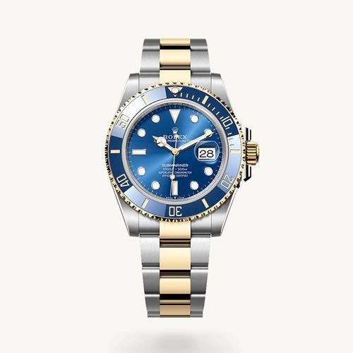 Semi ETA Role_x Submariner Silver Gold Blue Dial