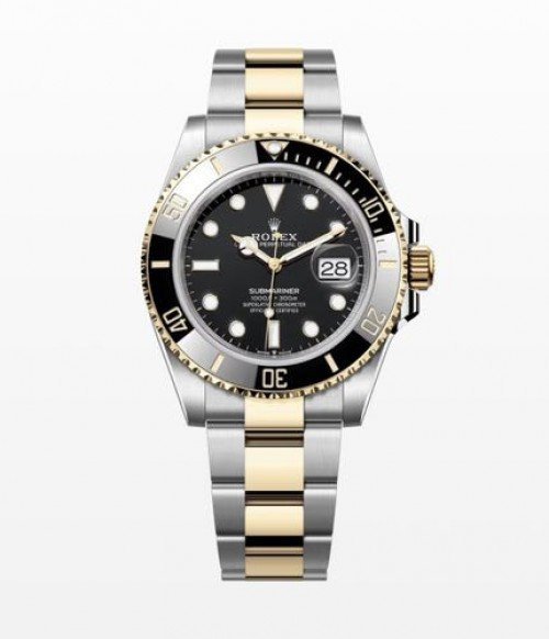 Semi ETA Role_x Submariner Silver Gold Black Dial