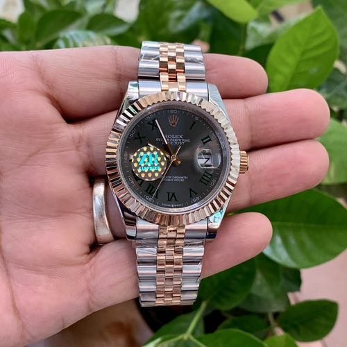ZR Role_x Date Just 41 Silver Rose Gold Wimbeldon