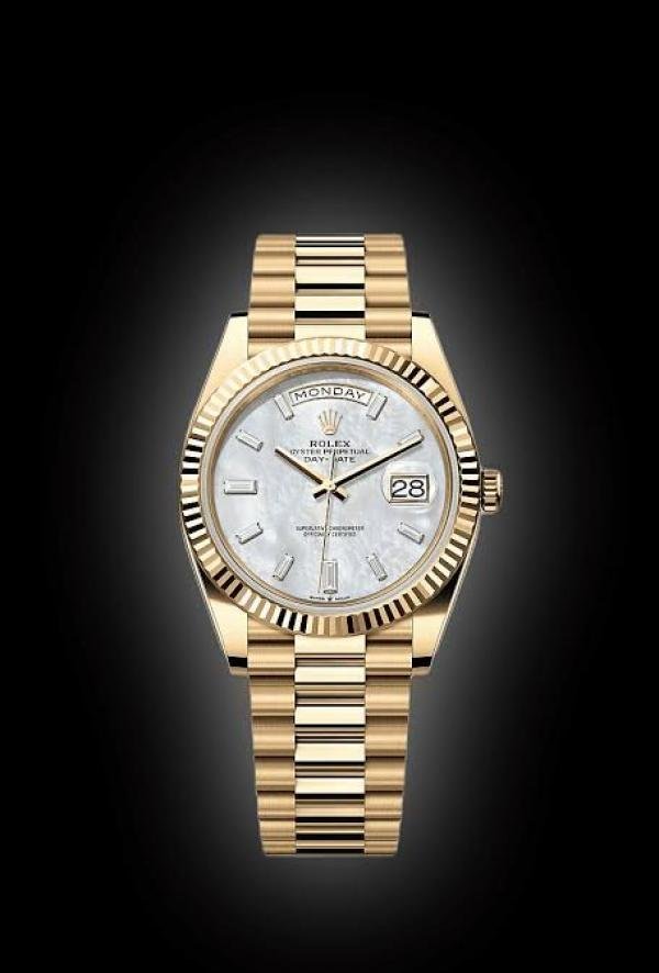 ZR ROLE_X OYSTER PERPETUAL DAY DATE  GOLD WHITE DIAL