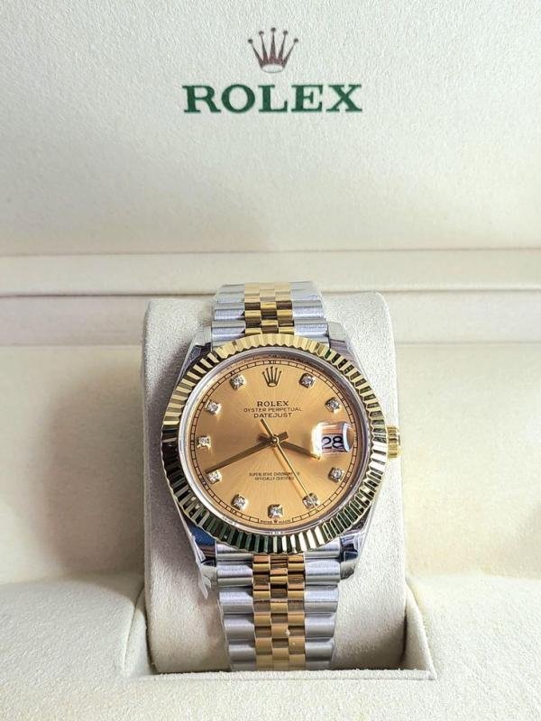 AAA Role_x Oyster perpetual Date Just Automatic TT GOLD DIAMOND