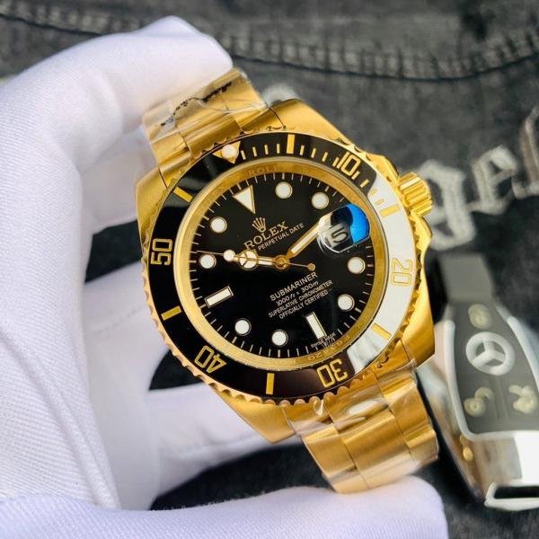 AAA ROLE_X SUBMARINER GOLD BLACK AUTOMATIC HEAVY