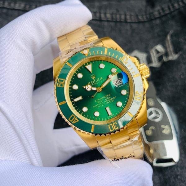 AAA ROLE_X SUBMARINER GOLD GREEN AUTOMATIC HEAVY