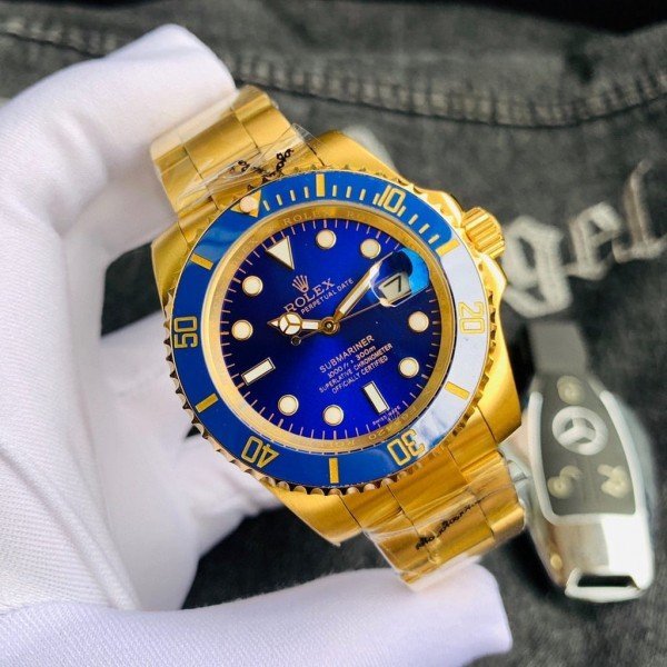 AAA ROLE_X SUBMARINER GOLD BLUE AUTOMATIC HEAVY 4