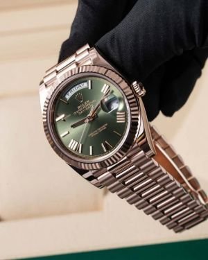 AAA ROLE_X DAY DATE ROSE GREEN AUTOMATIC HEAVY
