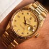 AAA ROLE X DAY DATE GOLD GOLD DIAMOND NUMBER AUTOMATIC HEAVY